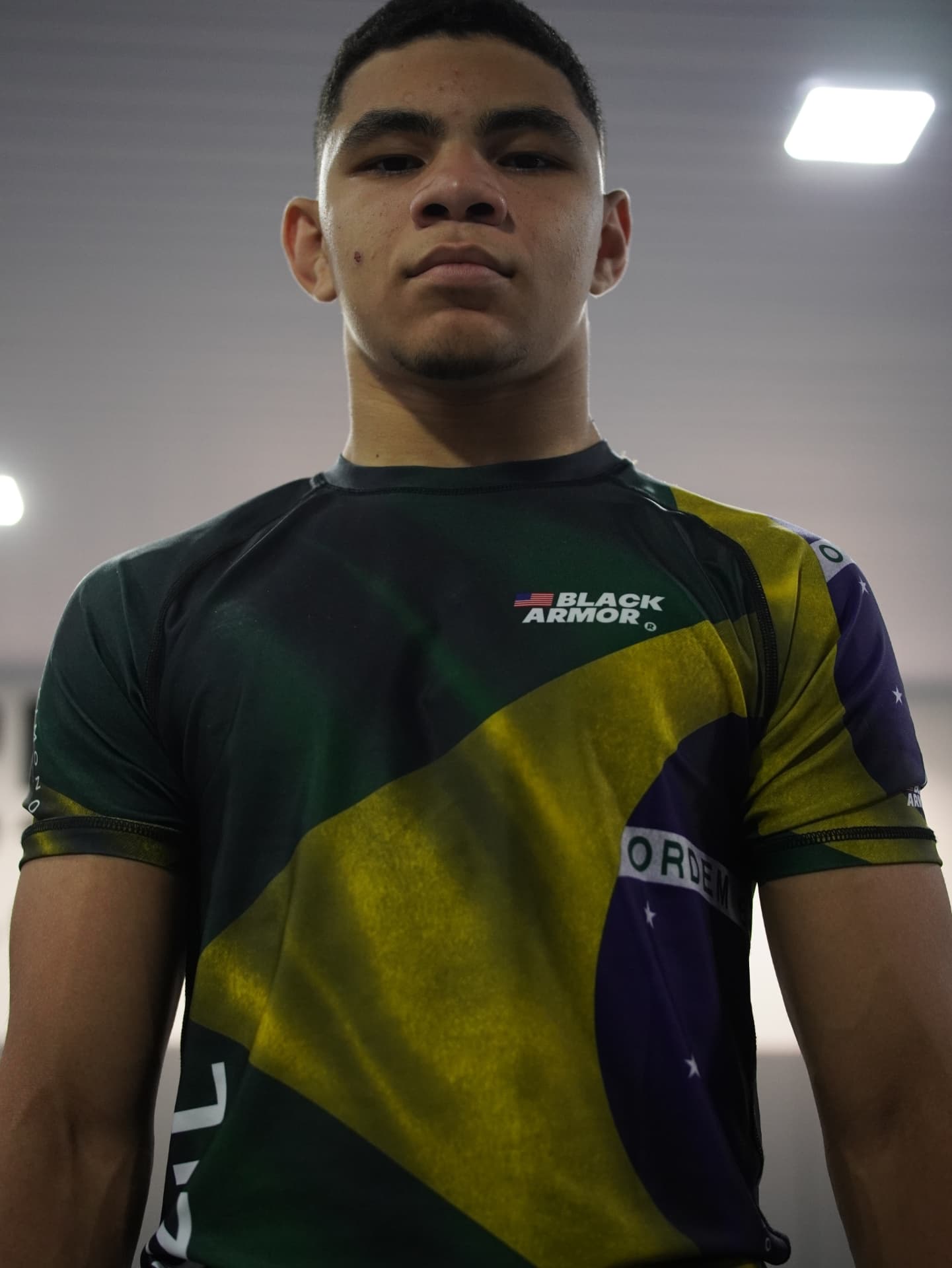 Retrato de Miguel Trator, atleta de jiu-jitsu